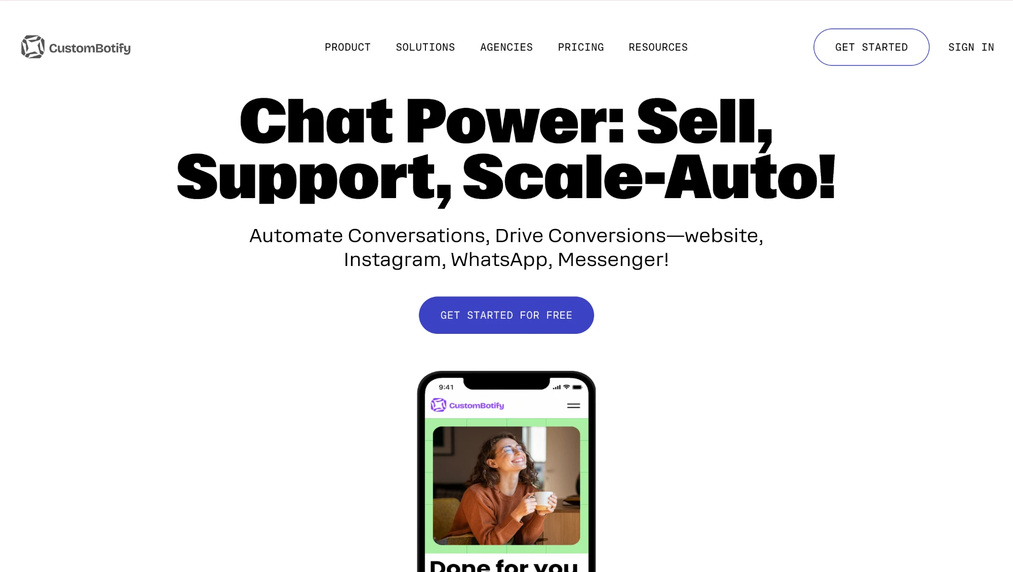 CustomBotify site preview