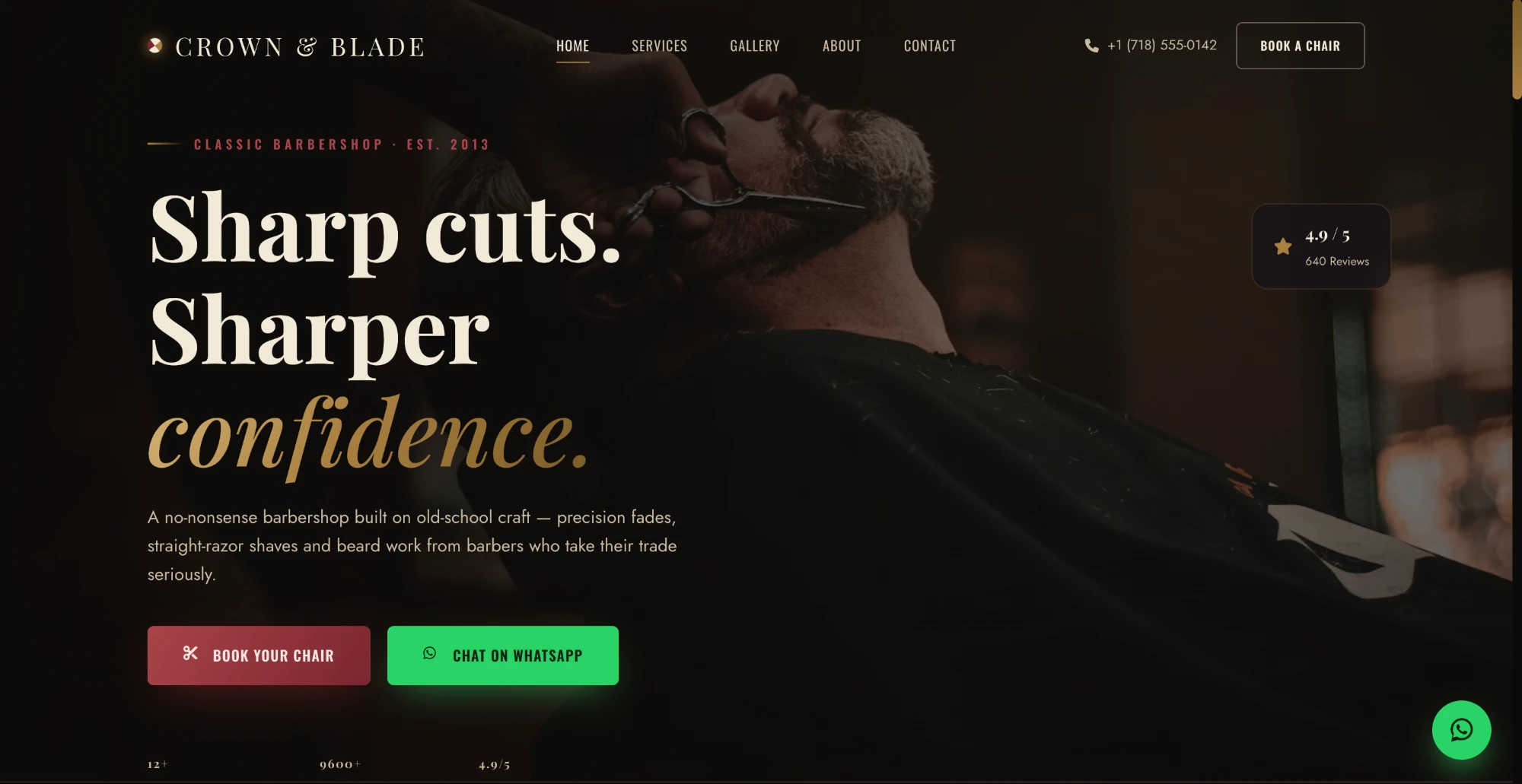 Salon site preview